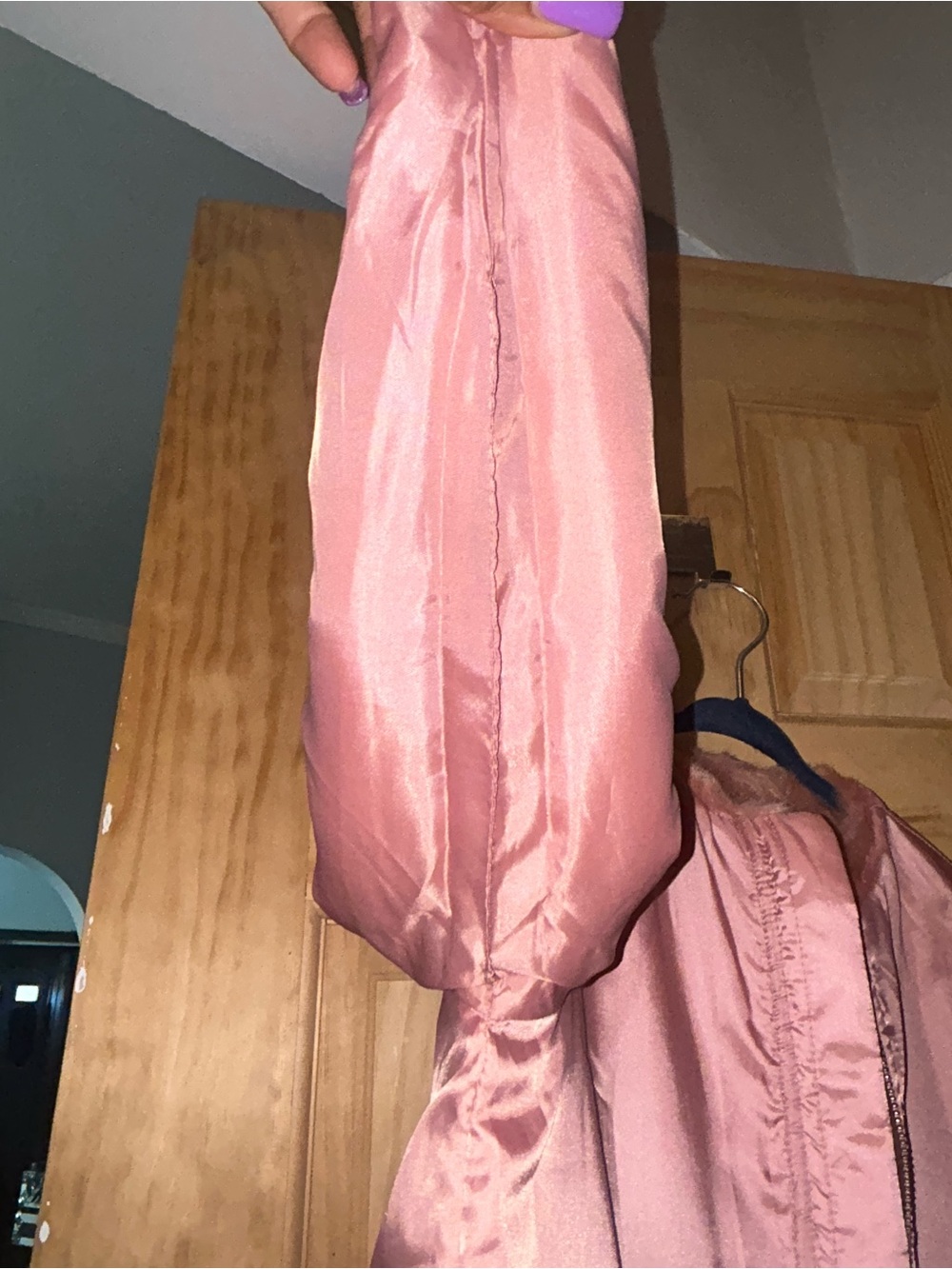 SOLD ♥️ GAP Girls Faux Fur Pea Coat in pink - Picture 6 of 8